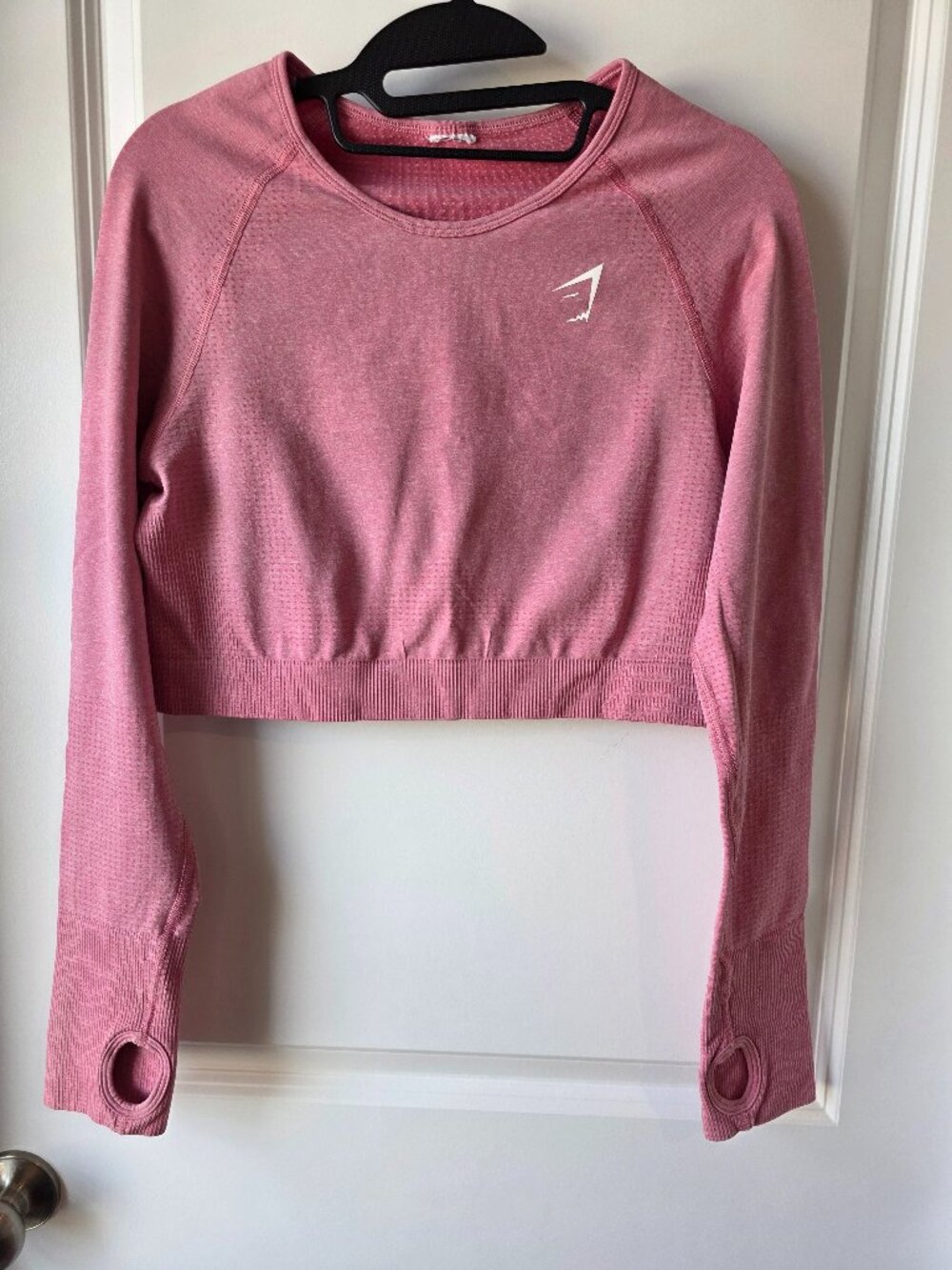 Gymshark Women's XL Women's Pink Vital 2.0 Long Sleeved Crop Top